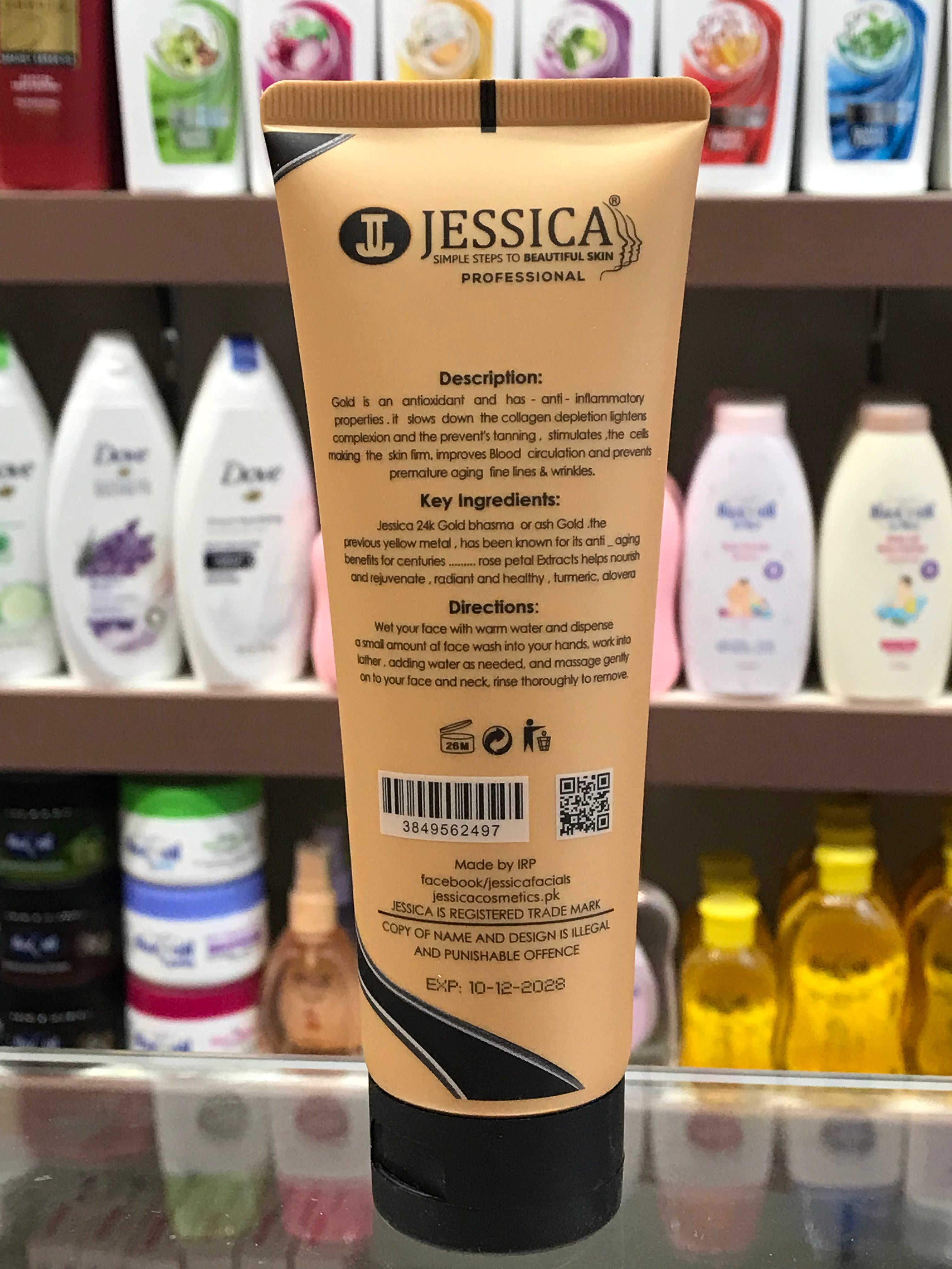 Jessica Cucumber Natural Bio-actives Facial All Day Freshness Face Wash