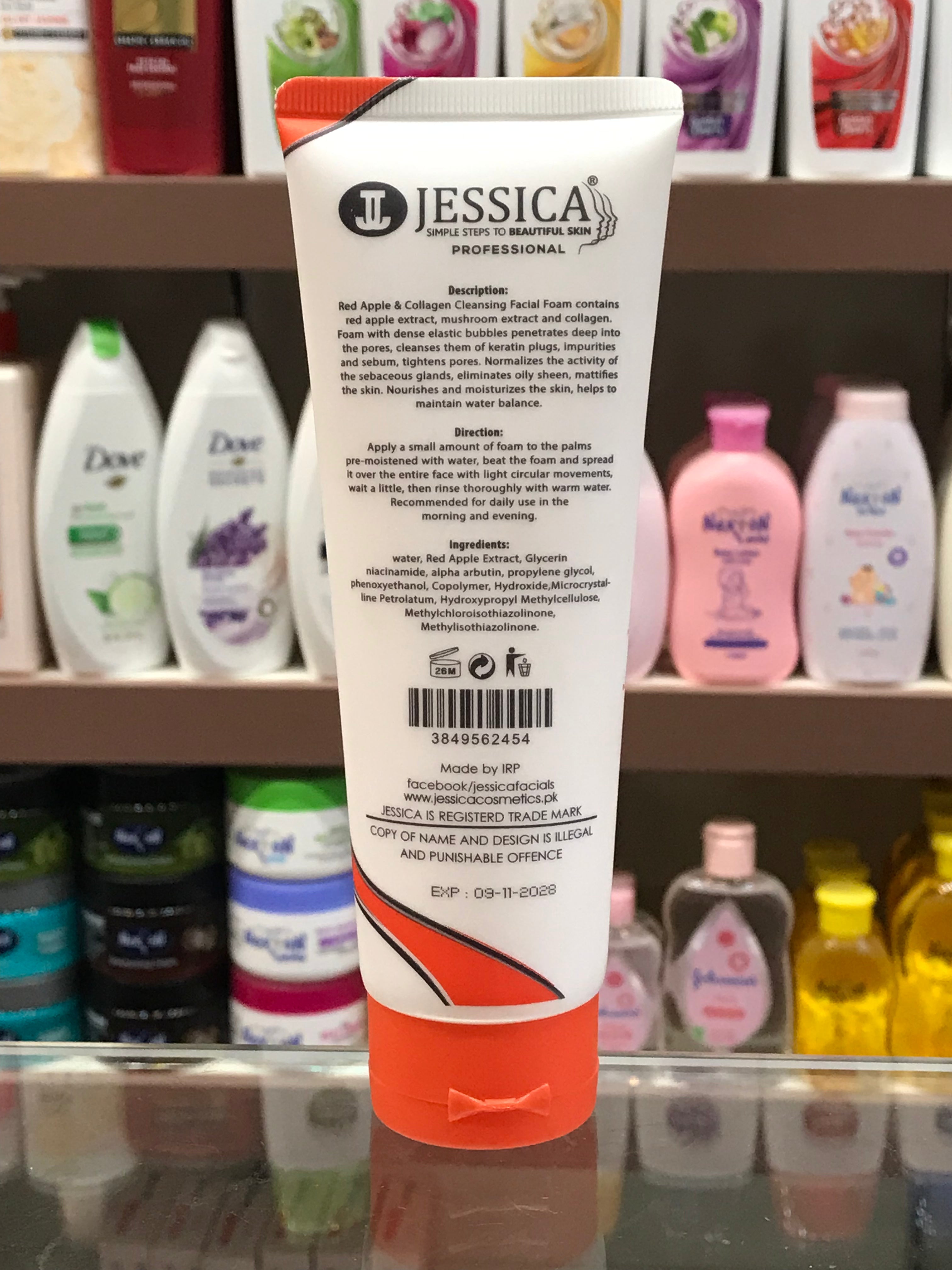 Jessica Red Apple Collagen Cleasing Face Wash