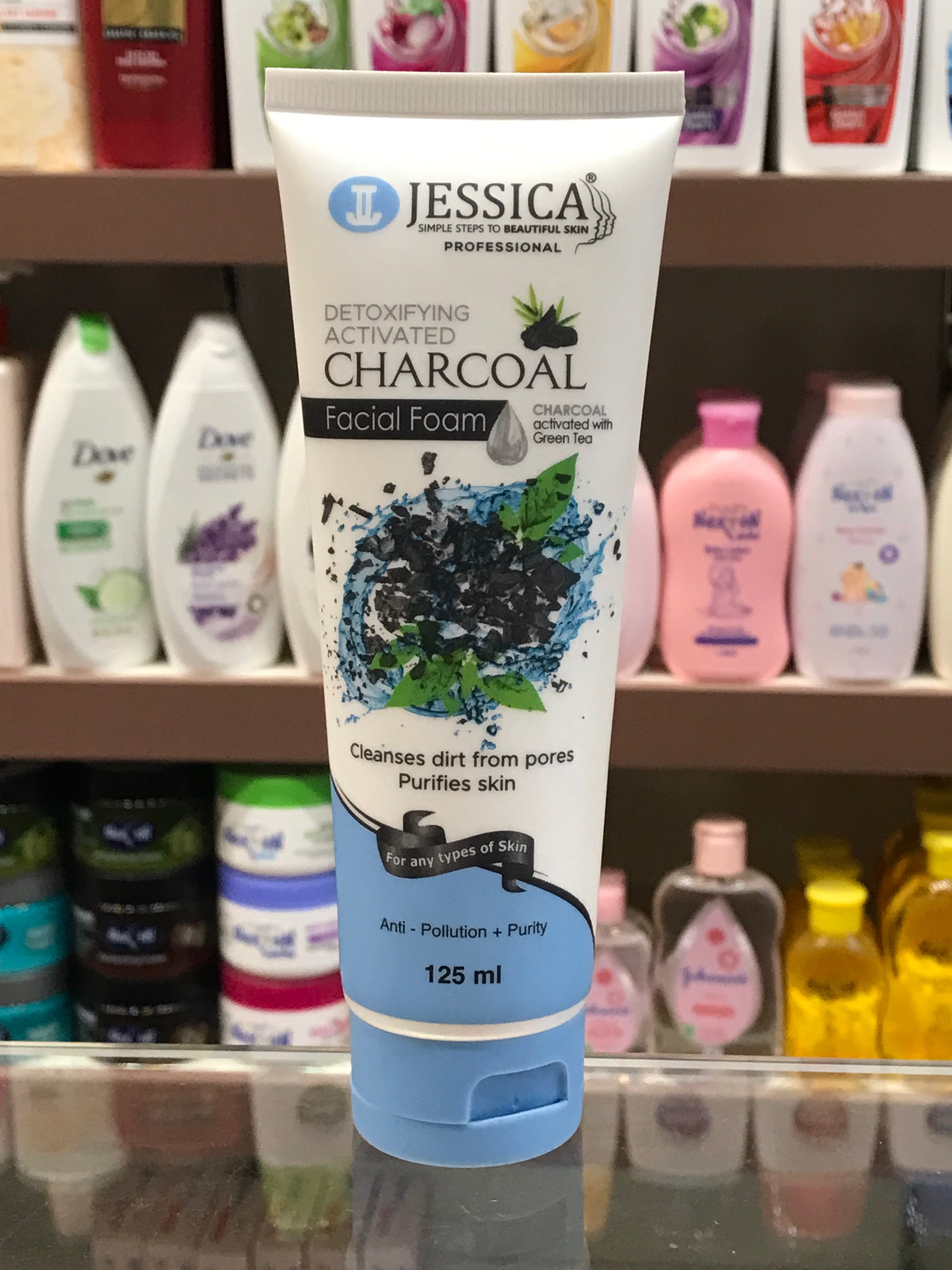 Jessica Charcoal Activated With Green Tea Face Wash