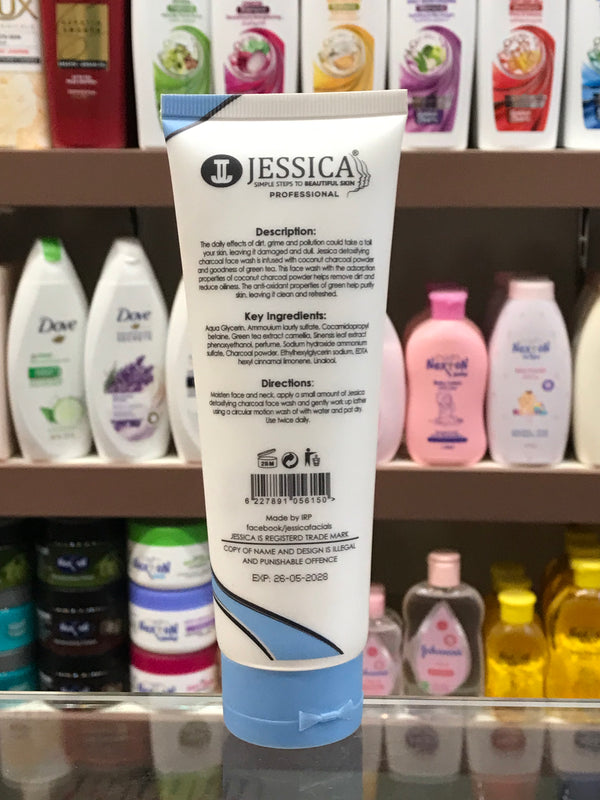Jessica Charcoal Activated With Green Tea Face Wash